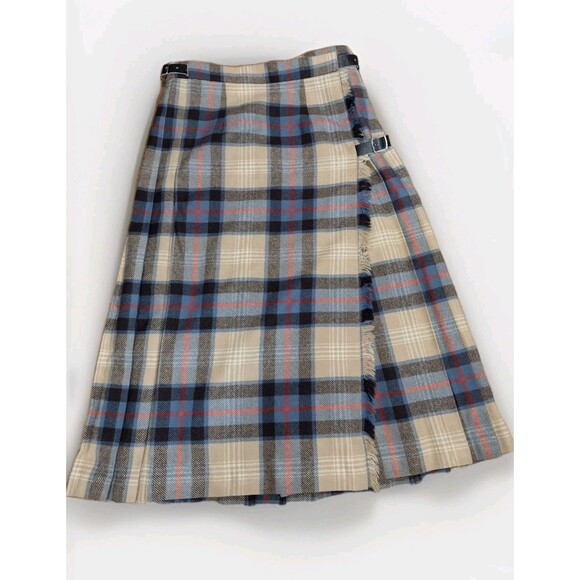 James Dalgliesh Dresses & Skirts - Vintage James Dalgliesh Tartan Plaid Wool Scottish Kilt Skirt 8 Punk Goth